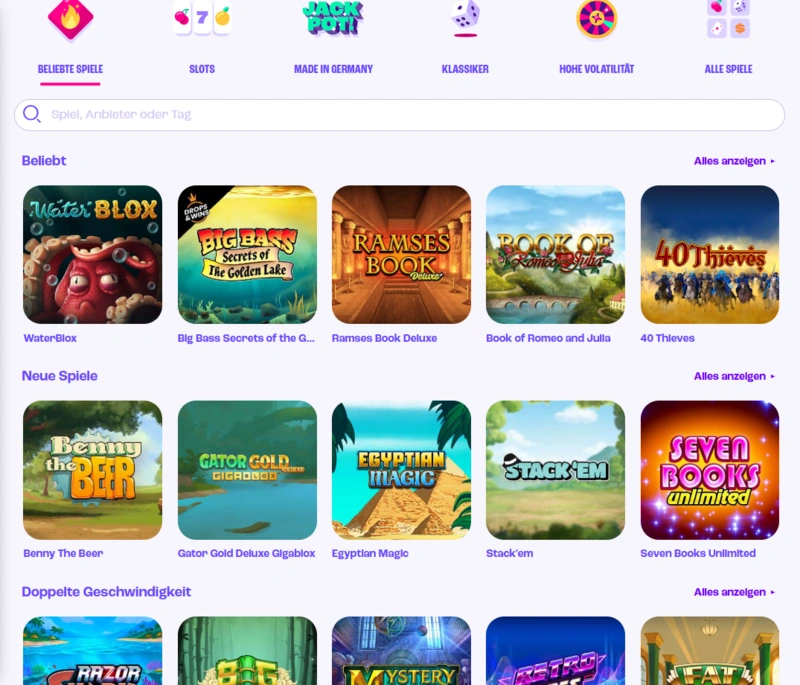 spinz games page